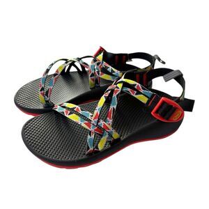 Chaco ZX1 Ecotread Colorful Camper Multicolor Strappy Water Friendly Sandals NWT